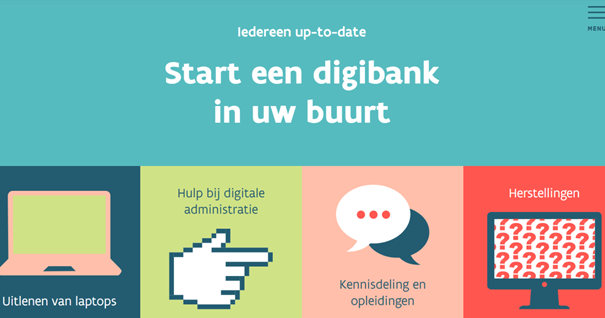 Oproepen voor de opstart van digibanken